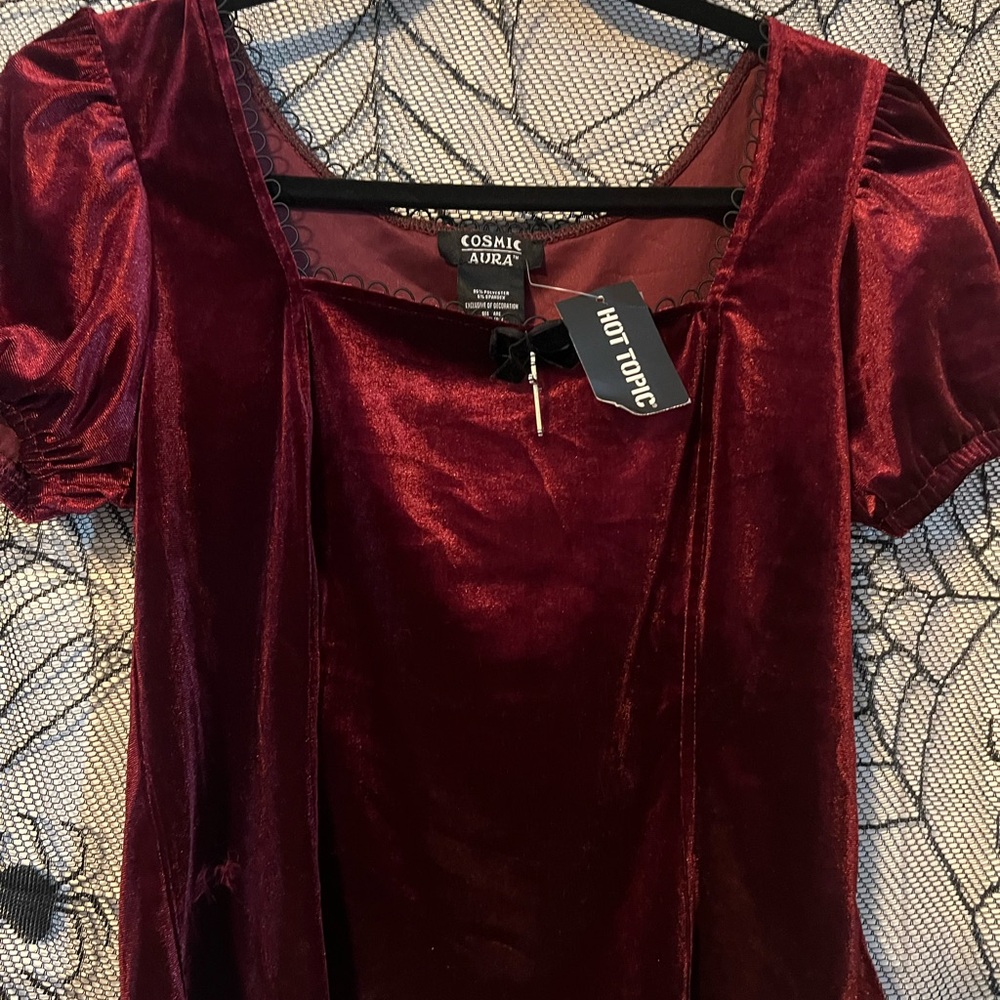 Velvet Red Top - Picture 2 of 3